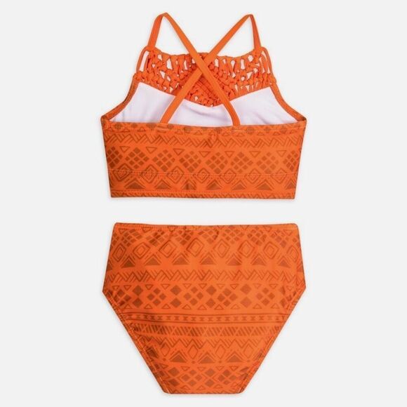 Moana 3 PC Deluxe Swimsuit Girl Size 5/6 Disney Store NWT 2022 Style - Picture 7 of 9
